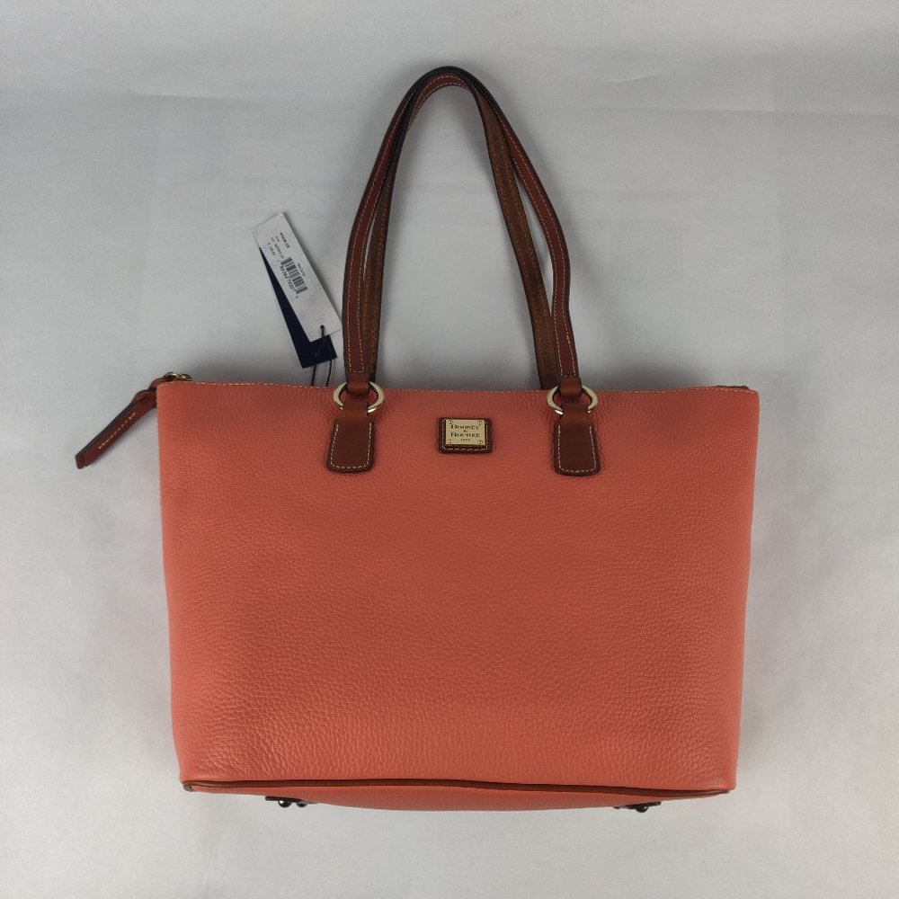 Dooney & Bourke Coral Pebble Wren Zip Tote Hnadbag